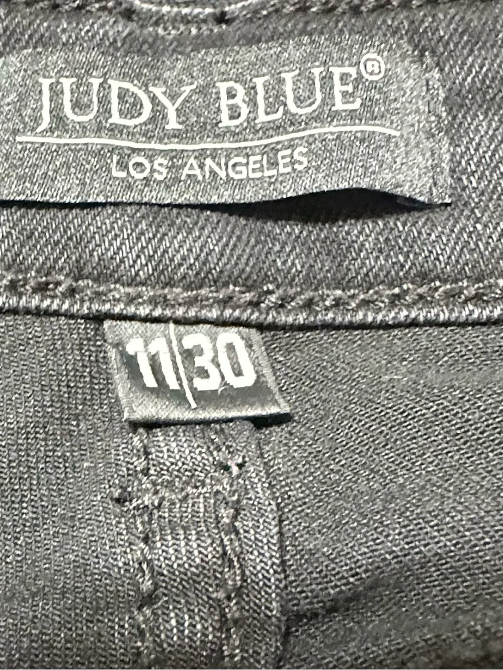 Judy Blue High Waist Leopard Patch Skinny Jeans Distressed 11/30  Black
